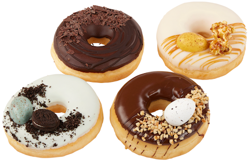 Bilde: © Cakes by Hancock / Oda Cakes by Hancock Påskedoughnuts Sjokolademiks