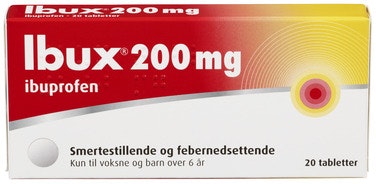 Bilde: © Weifa / Oda Weifa Ibux Ibuprofen tabletter 200mg