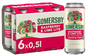 Somersby Raspberry Lime Lite 6 x 0,5l