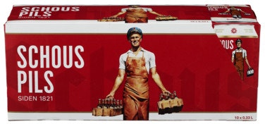 Bilde: © Schous Pils / Oda Schous Pils Schous Pilsner 10 x 0,33l, 3,3 l