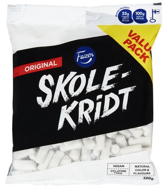 Bilde: © Fazer / Oda Fazer Skolekridt Value Pack