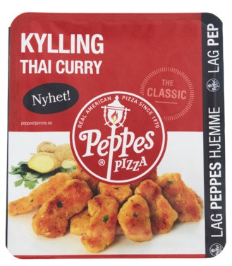 Peppes Pizza Pizzatopping Kylling Thai Curry