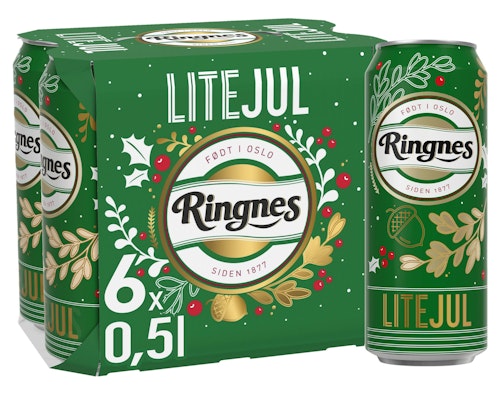 Ringnes Ringnes LITE Juleøl 6 x 0,5L