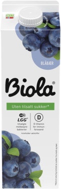 Bilde: © Tine / Oda Tine Biola Blåbær Uten Tilsatt Sukker