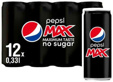 Bilde: © Pepsi Max / Oda Pepsi Max Pepsi Max 12 x 0,33l