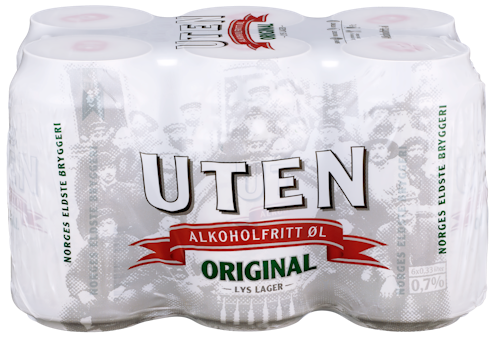 Aass Bryggeri UTEN original 6x0,33 liter
