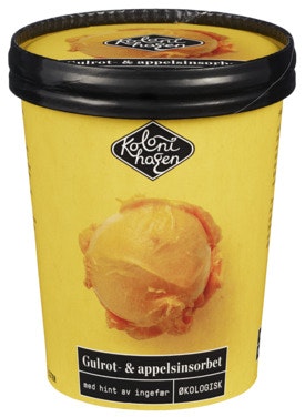 Bilde: © Kolonihagen / Oda Kolonihagen Gulrot og Appelsinsorbet Økologisk, 0,5 l