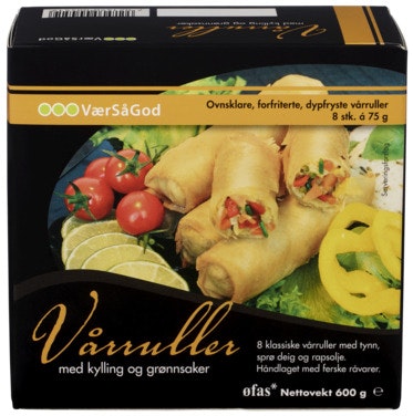 Vårruller med Kylling & Grønnsaker 600 g