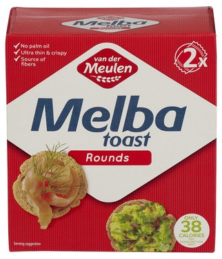Melba Meulen Melba Toast Rund 110 g