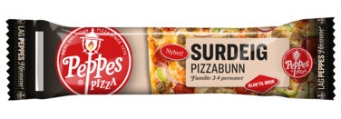 Peppes Pizza Pizzabunn Surdeig Familie 3-4 personer