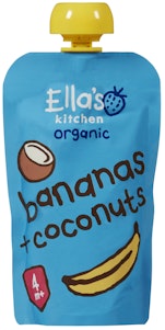 Ella's Kitchen Banan + Kokos Fra 4 mnd, Økologisk