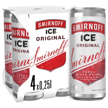 Bilde: © Smirnoff / Oda Smirnoff Smirnoff Ice 4 x 0,25l