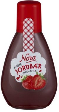 Nora Jordbærsyltetøy Squeezy, 425 g