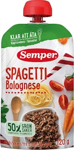Semper Spaghetti Bolognese spiseklar Fra 6 mnd