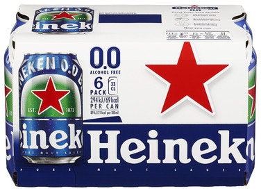 Bilde: © Heineken / Oda Heineken Heineken 0.0% Boks Alkoholfri, 6 x 0,33l