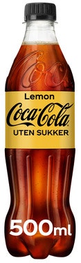 Coca-Cola Coca-Cola Uten Sukker Lemon, 0,5 l