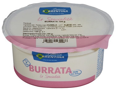 Bilde: © Latteria Sorrentinas / Oda Latteria Sorrentinas Fersk Burrata