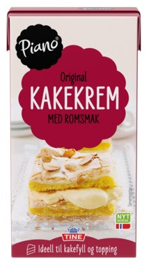 Bilde: © Tine / Oda Tine Piano Kakekrem Med Romsmak
