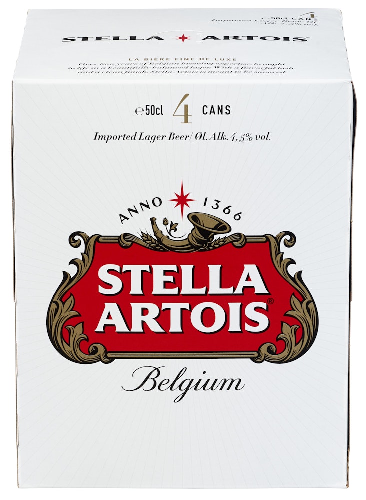 Stella Artois 4 x 0,5l, 2 l