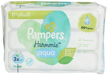 Bilde: © Pampers / Oda Pampers Våtservietter Aqua Pure 3pk