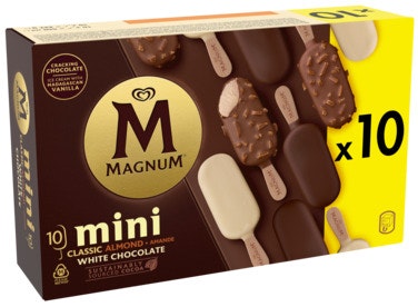 Magnum Magnum Mini Klassisk, Mandel og Hvit Sjokolade