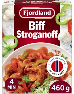 Fjordland Biff Stroganoff Med jasminris