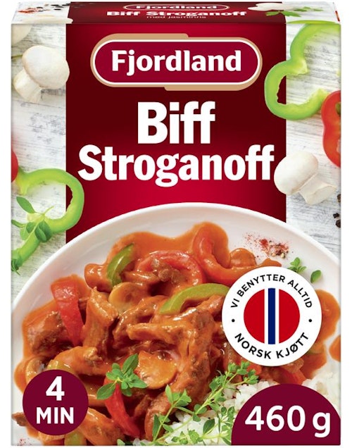 Fjordland Biff Stroganoff Med jasminris