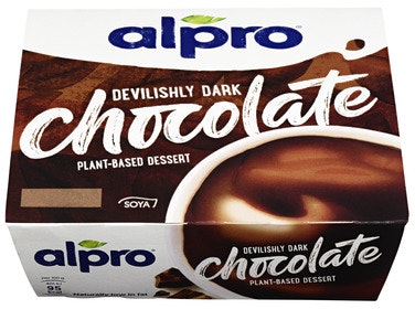 Bilde: © Alpro / Oda Alpro Soyadessert Mørk Sjokolade 4x125g