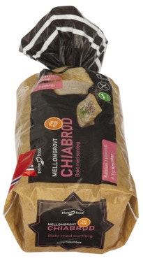 Bilde: © Pure Food / Oda Pure Food Chia Brød Skåret, Glutenfri, Fryst