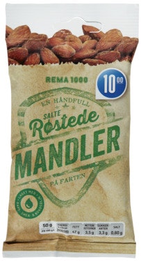 Bilde: © REMA 1000 / Oda REMA 1000 Mandler Saltet Og Ristet, 50 g
