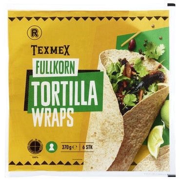 Bilde: © REMA 1000 / Oda REMA 1000 Tortilla Fullkorn Large 6stk, 25cm