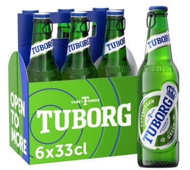 Bilde: © Tuborg / Oda Tuborg Tuborg 3G 6 x 0,33l