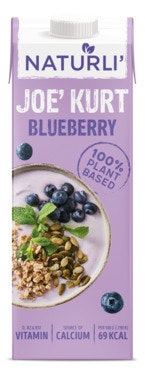 Bilde: © Naturli / Oda Naturli Joe' Kurt Vegansk Yoghurt Blåbær