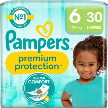 Bilde: © Pampers / Oda Pampers Bleie Premium Protection Str. 6, 13+kg