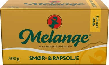 Melange med smør- og rapsolje