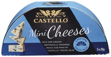 Castello Castello Creamy Blue Mini Porsjonspakning, 5x20g
