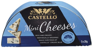 Bilde: © Castello / Oda Castello Castello Creamy Blue Mini Porsjonspakning, 5x20g