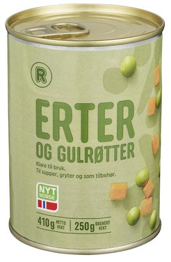 Bilde: © REMA 1000 / Oda REMA 1000 Erter & Gulrøtter
