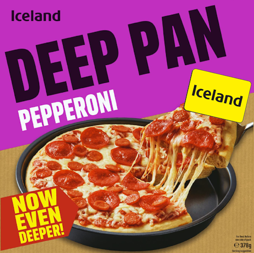 Bilde: © Iceland / Oda Iceland Pepperoni Pizza Deep Pan
