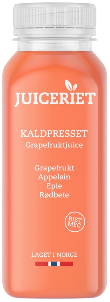 Kaldpresset Grapefruktjuice Grapefrukt, Appelsin, Eple og Rødbete, 250 ml