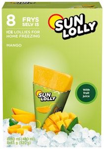 Sun Lolly Mango 8 stk