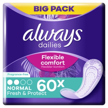Bilde: © Always / Oda Always Truseinnlegg Normal 60 stk