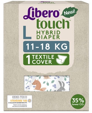 Libero Libero Touch Hybrid Ytterdel Assortert mønster, Str. Large, 11-18 kg