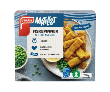 Bilde: © Findus / Oda Findus Fiskepinner