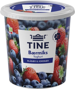 Tine Yoghurt Bærmiks Blåbær & Jordbær