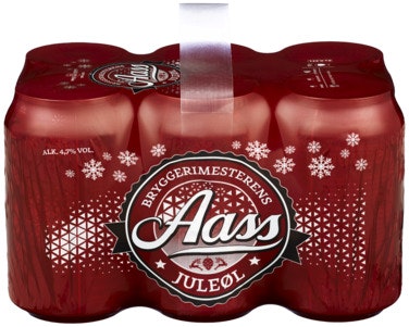 Bilde: © Aass Bryggeri / Oda Aass Bryggeri Aass Bryggerimesterens Juleøl 6 x 0,33l