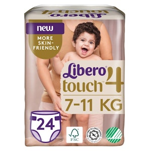 Libero Touch Åpen Bleie Str. 4, 7-11kg