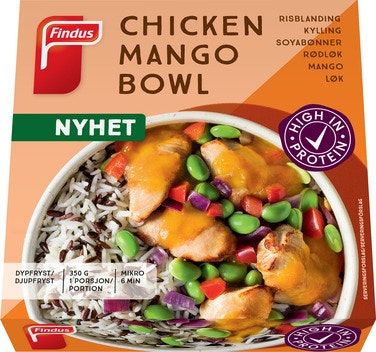 Bilde: © Findus / Oda Findus Kylling Mango Bowl