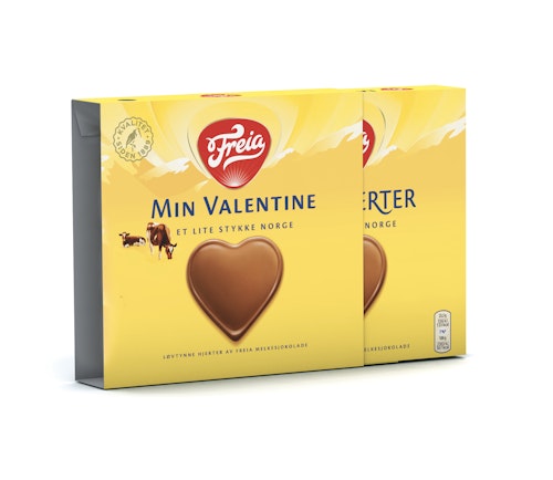 Bilde: © Freia / Oda Freia Melkehjerter Min Valentine
