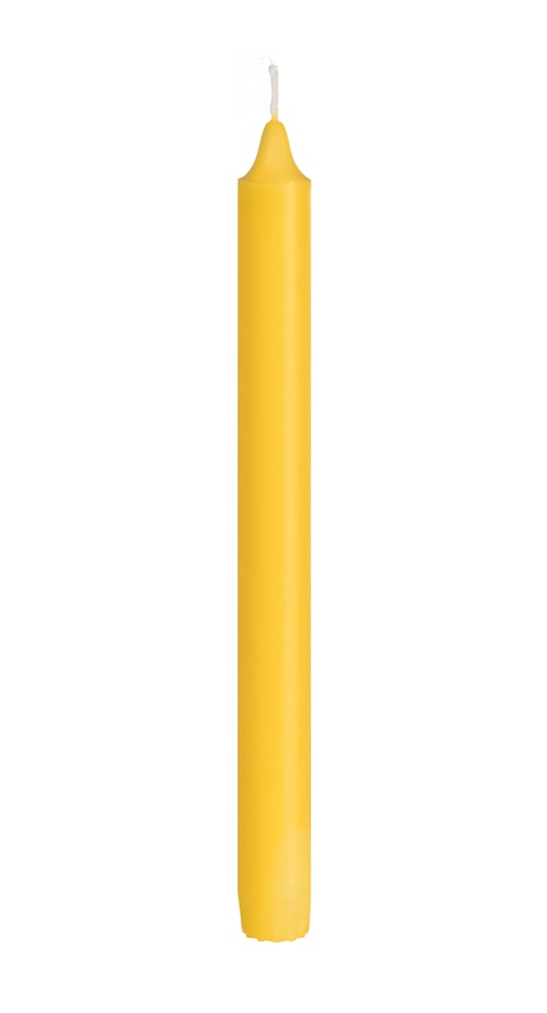 Duni Kronelys gul, 25 cm